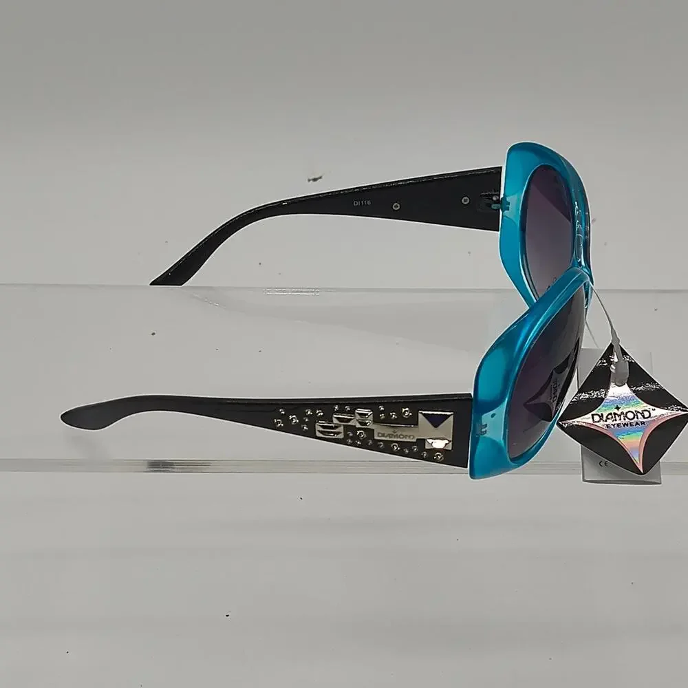 Diamond eyewear blue sunglasses with